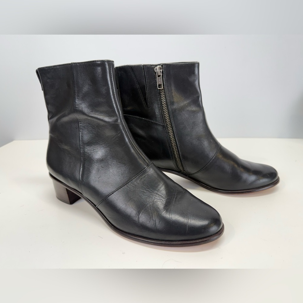TIBI Black leather Ankle Boots size 9